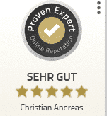 Siegel Proven Expert Christian Andreas
