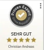 Online Bewertungen zu Christian Andreas bei Proven Expert Online Bewertungen zu Christian Andreas bei Proven Expert