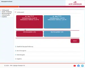 Online Bausparrechner der Bausparkasse Alte Leipziger Bauspar AG Online Bausparrechner der Bausparkasse Alte Leipziger Bauspar AG
